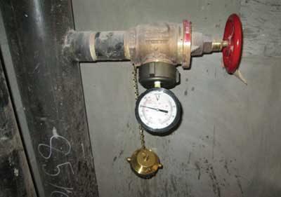 condensate collection or system drainage A stand pipe for a valve