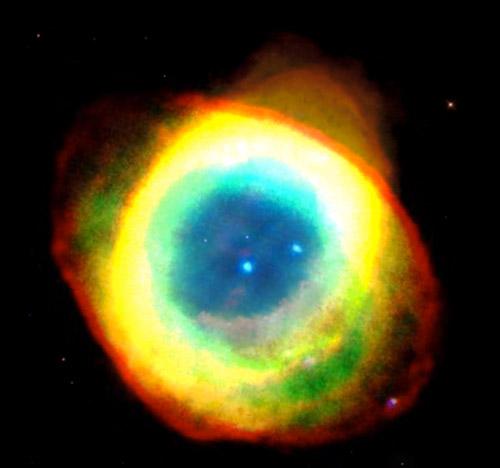 ! Shown above, is a portrait of M57, the Ring nebula.