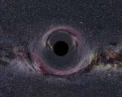 into space at near the speed of light Another indication of a BLACK HOLE are stars in orbit moving at fantastic speeds due to the extreme gravity of the black hole.