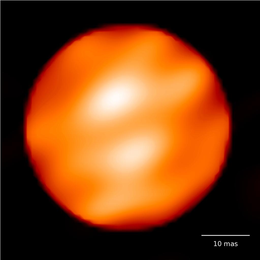 Probing inhomogeneous structures in red (super)giants Spatially resolving the dynamics in the atmosphere of Betelgeuse