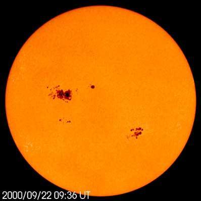 What do the movement of sunspots show?