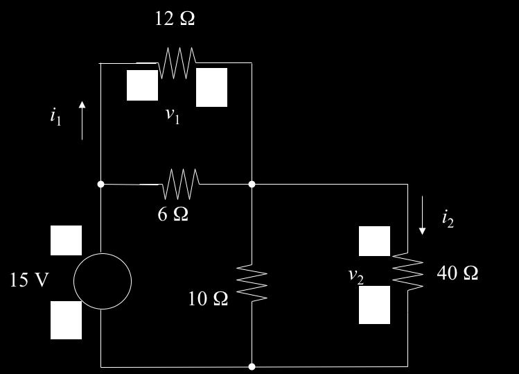Example 11.6 In the accompanying circuit, find v 1 and v 2.