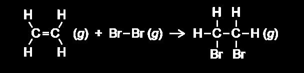 NCEA 2015 Bond Enthalpy Excellence Question Question 1d: Ethene gas, C 2 H 4 (g), reacts with bromine gas, Br 2(g), as shown in the equation below.