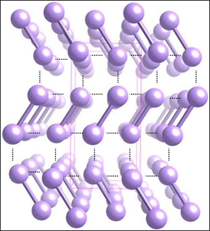 Non-polar Molecular solids non-metal + non-metal Molecules are held together by weak intermolecular bonding caused by temporary dipoles only.