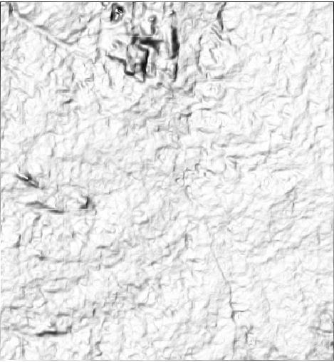 6 Shaded relief Image azimuth 315, Sun angle75 and vertical exaggeration 5x A number of shaded reliefs have also generated