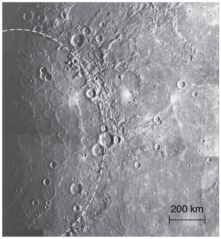 Cratering of Mercury The Caloris Basin is the largest impact