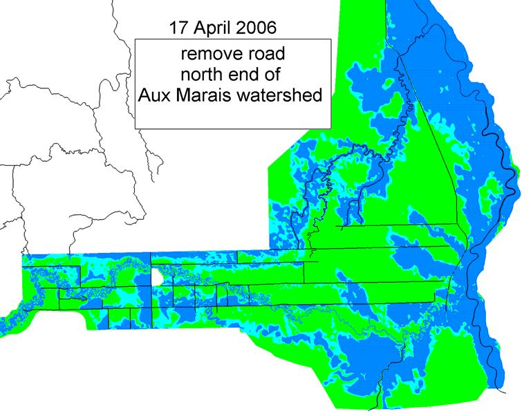 32 CTR-CHC-093 400 Flow at Neche 2006 - Scenario 4 Allow natural flow into Aux Marais 350 Main Channel Discharge (m 3 /s) 300 250 200 150 Neche South Neche