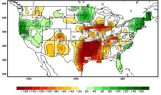 Climate Prediction Center Soil Moisture Anomaly (mm)