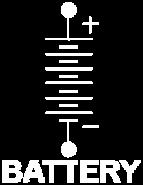Battery: In this symbol, each pair of unequal lines represents 2 volts. Since there is 6 pair of lines, it designates a 12 Volt battery.