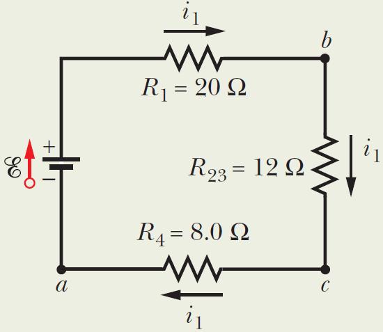 6. Multiloop Circuit Applying the loop rule clockwise from point a yields E i 1 R 1 i 1