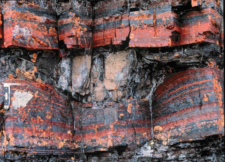 Banded iron formations are