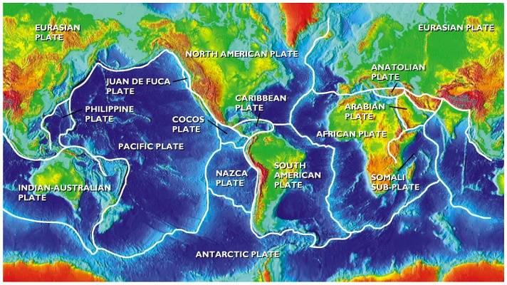 Plate Tectonics Divergent, Convergent, Transform ~12 large rigid lithospheric plates +