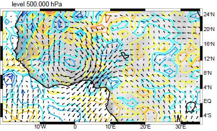 Central Sahel 500 hpa Area