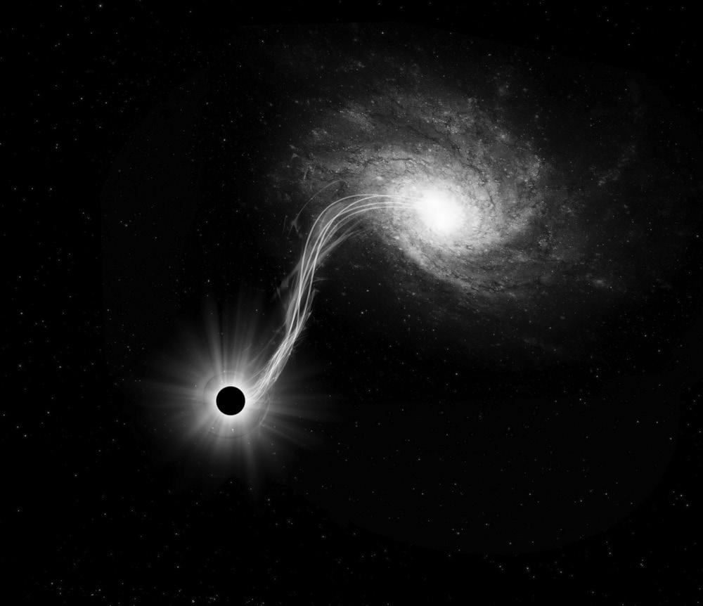 4. Cygnus X- is an X-ray source in the constellation Cygnus that astrophysicists believe contains a black hole. An artist s impression is shown in Figure 4A.