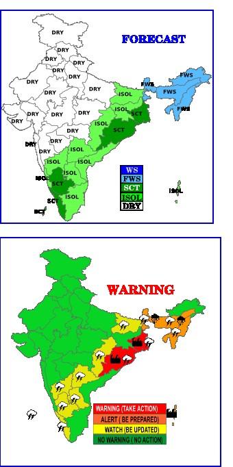 Sunday 22 April 2018 22 April (Day 1): Heavy rain very likely at isolated places over Sub Himalayan West Bengal & Sikkim and Tripura.