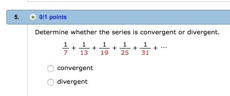 The p-series n= n p is convergent if p > and divergent if p. (Comparison Test). Suppose that n= a n and n= b n are series with positive terms.
