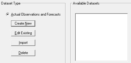 WEATHER DATA IS MANAGED AS SITE-DEPENDENT FILES Create New / Edit View
