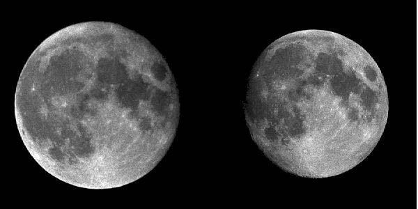 Apparent Moon Sizes Partial Eclipse Perigee Apogee Like the Earth s shadow for a lunar