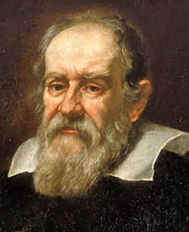 Galileo Galilei (1564 1642) uses a Dutch made telescope for a detailed