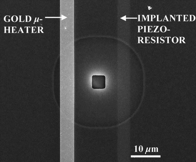 etching of oxide under polysilicon Membrane can move H. G.