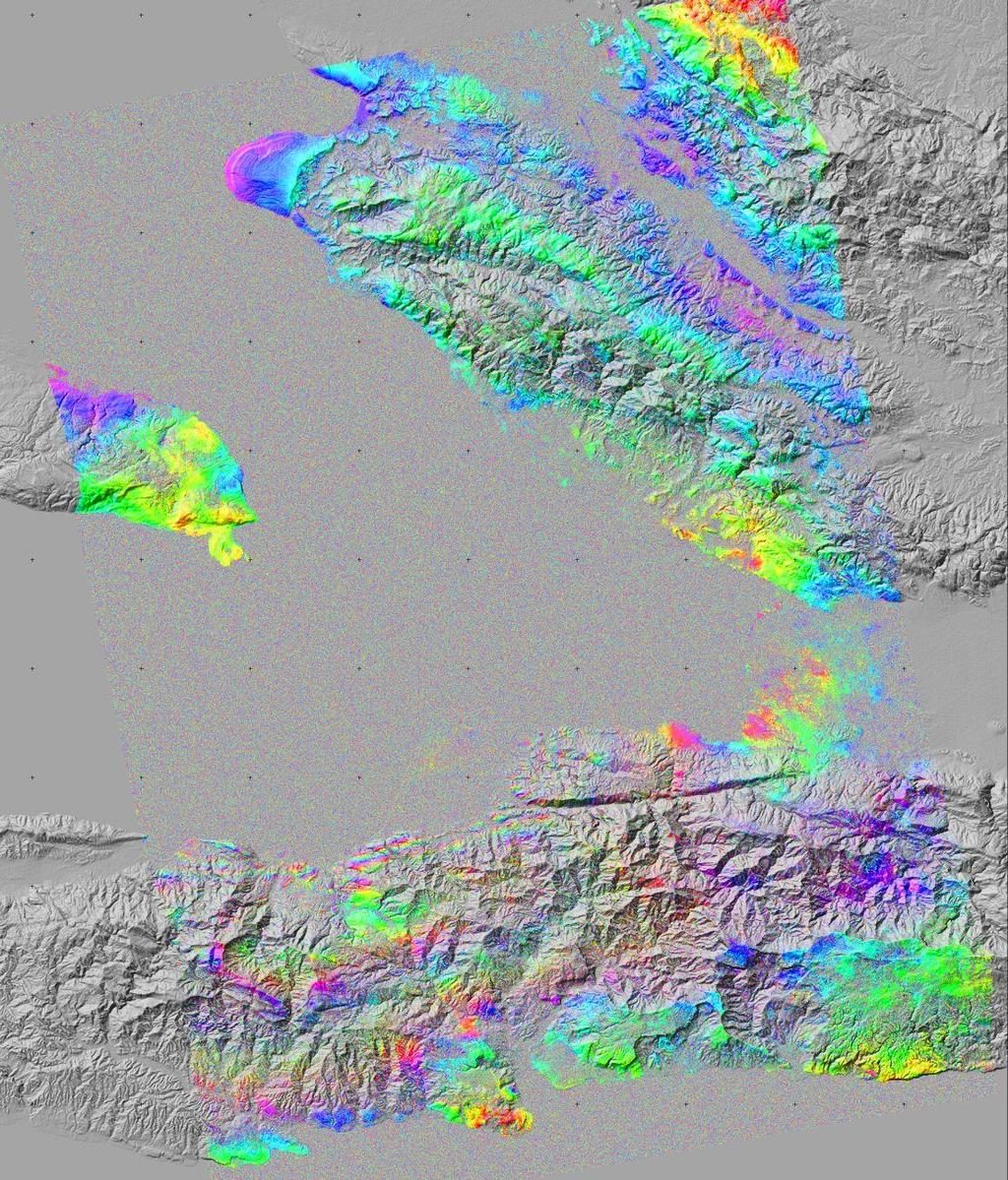 Figure 9 Haiti Earthquake 12-Jan-2010 co-seismic PALSAR differential interferogram