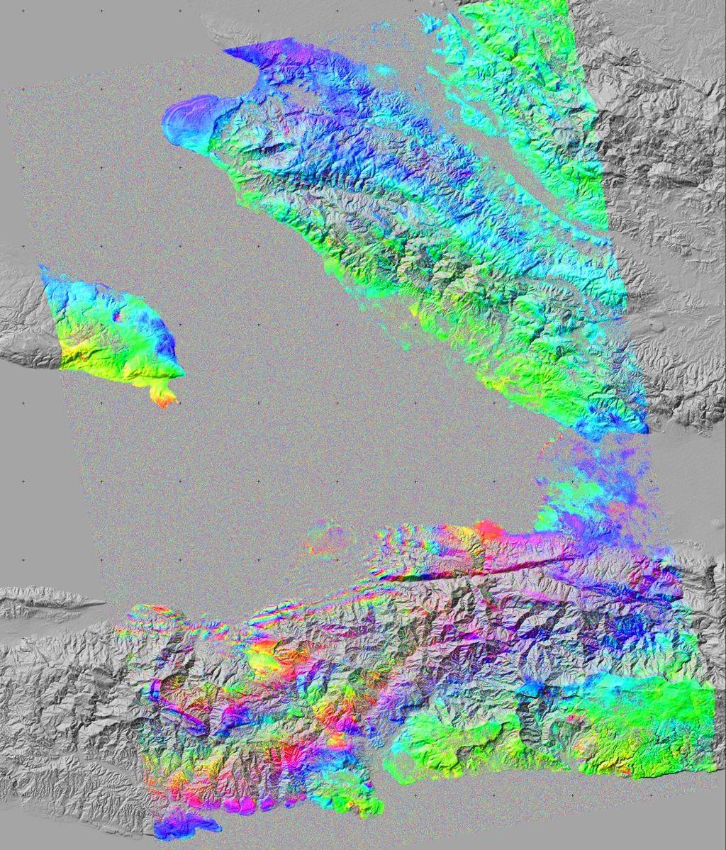 Figure 5 Haiti Earthquake 12-Jan-2010 co-seismic PALSAR differential interferogram