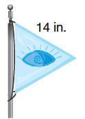 c.a school s banner is an equilateral triangle shown here. Use the Pythagorean Theorem to find the area of the equilateral triangle. d.