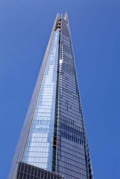 3 The Shard in London is 309 metres high and is currently the tallest building in the European Union. It is the fifty-ninth tallest building in the world.
