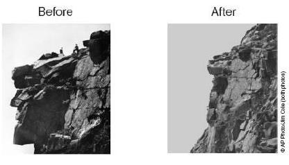 In spring 2003 a natural rock outcropping in New Hampshire called the Old Man of the Mountain collapsed.