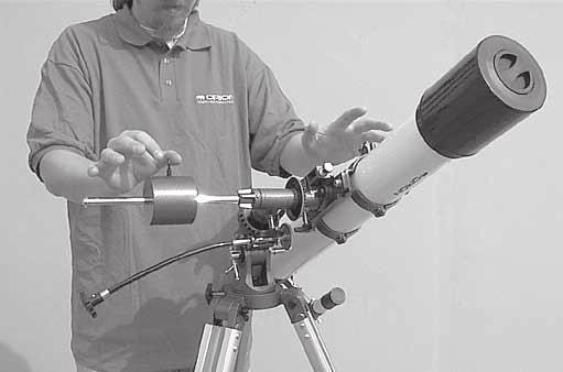 Proper balance is required to insure smooth movement of the telescope on both axes of the equatorial mount.