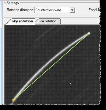 SV aligner assigns the star trails segments type automatically as you draw them.