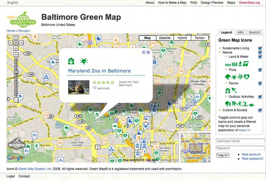 Explore the map by clicking each site.