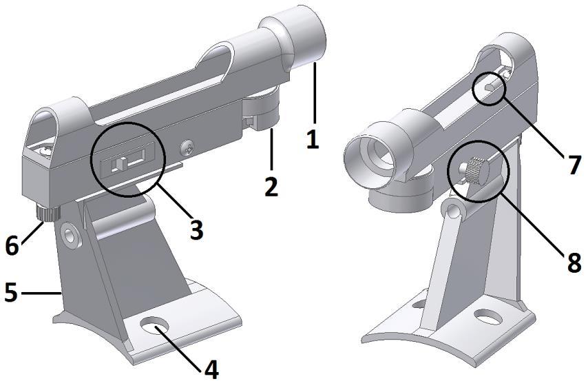 5. How to install and use the finder scope. The included LED finder scope is a powerful aid to point the telescope to a ground or sky objects. Install the finder scope as shown in figure 23.