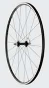 Example #3 A bicycle wheel has a radius of 0.33m and a rim of mass 1. kg. The wheel has 50 spokes, each with a mass 10g. What is the moment of inertial about axis of rotation?