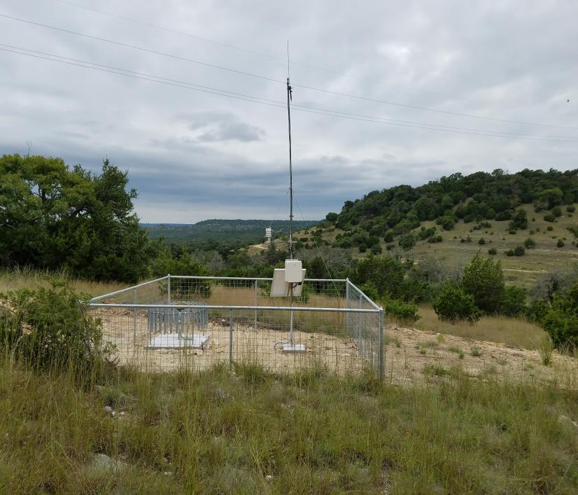 Colorado County TexMesonet Sites Blanco County Primary Site 40 x 40 foot hog panel