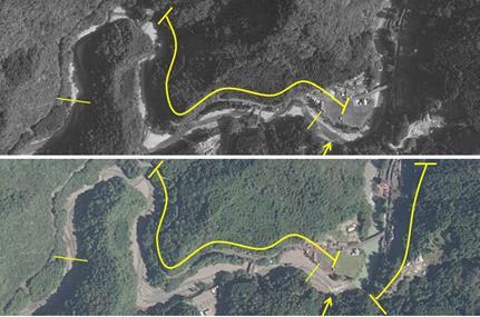 The investigation of slope failures points in the Asahi River basin showed the largescale slope failure (about 82, m 2 ) at the (see figure 4 (a)).
