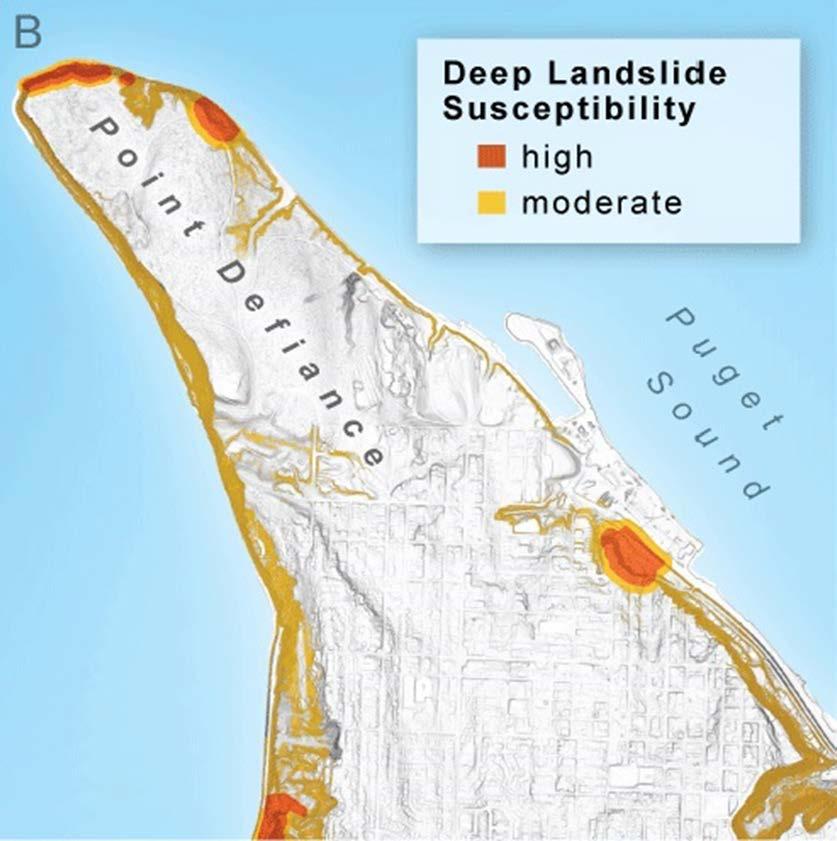 DEEP LANDSLIDE SUSCEPTIBILITY DOGAMI SP-48 Susceptible Geologic