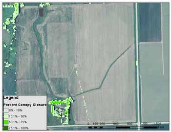 A simple way to locate irrigated fields