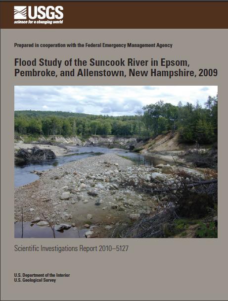 Suncook River Flood Study Report available online at : http://pubs.usgs.