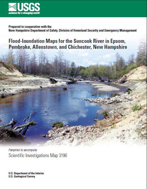 Suncook River Flood Inundation Study Report available online at : http://pubs.usgs.gov/sim/3196/ Or via a link at : http://suncookriver.