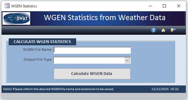 User can specify the name of the WGEN