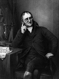 John Dalton is famous for studies involving atoms (early