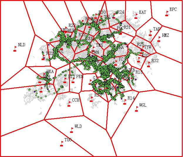 METHODOLOGY Spatial Analysis Hong Kong territory is divided into a number of polygon regions.