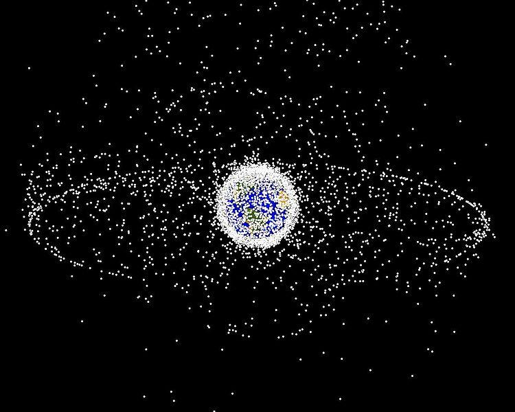 Space Debris Launching satellites and probes At last count US strategic command says there are more than 22,000 man-made objects 10 cm and larger, and NASA estimates could be few x 10