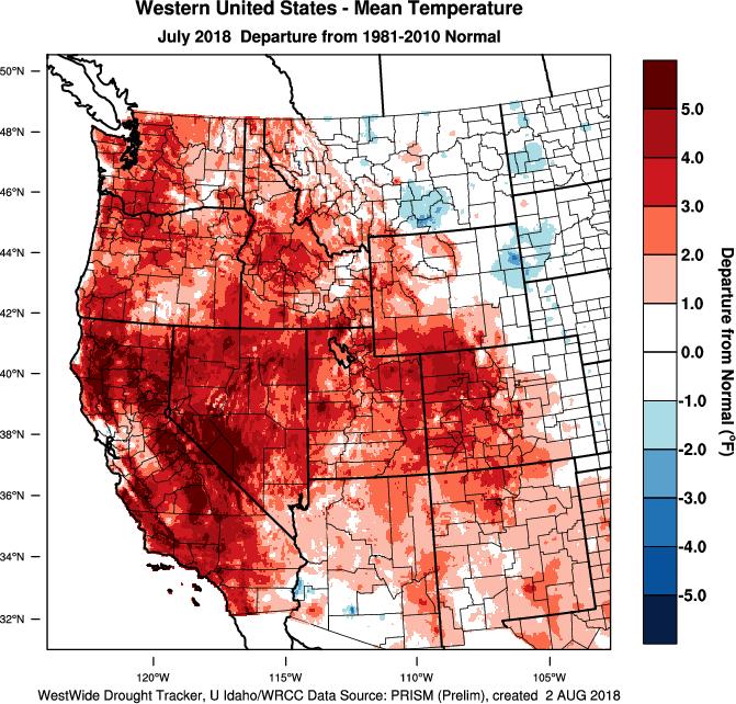Weather and Climate Summary and Forecast August 2018 Report Gregory V.