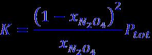 Quantitative Le Chatelier s Principle N 2 O 4 (g) 2 NO 2 (g)