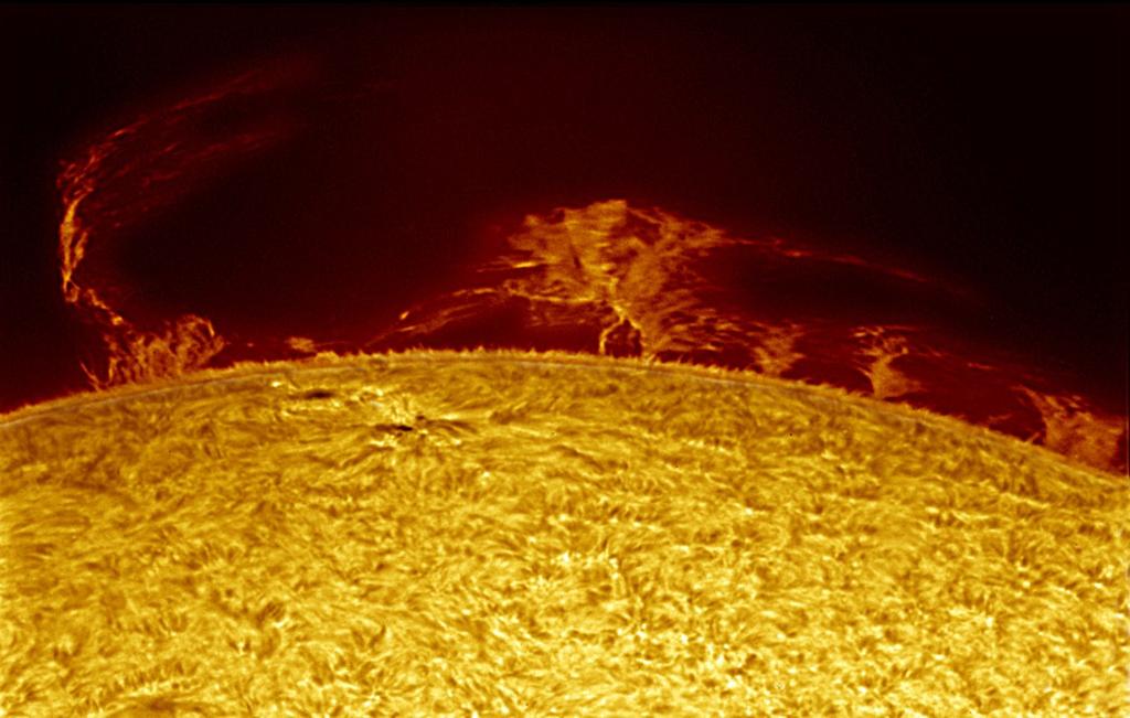 Prominences are the same as filaments, except that