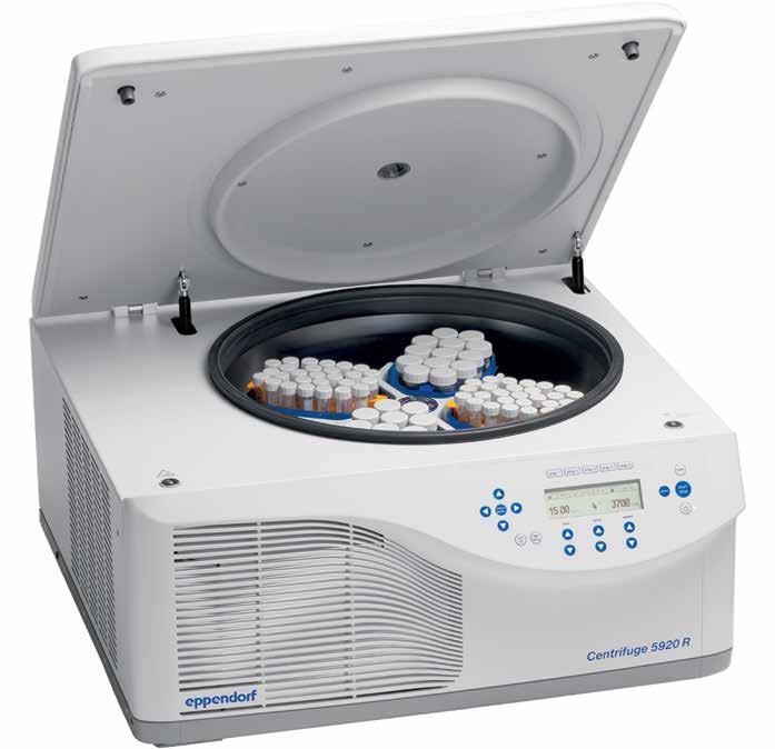 8 Eppendorf Centrifuge 5920 R Feature Overview As awarded by
