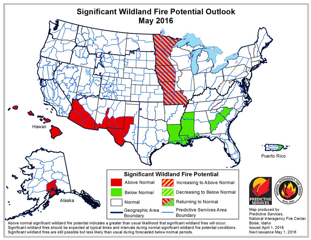 Significant Wildland Fire Potential Outlook