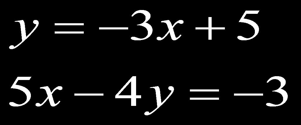 I can solve Systems Review by Substitution Solve the following system of equations ALGEBRAICALLY: 1. Get both equations in y=mx + b form 2. Set equations equal to each other 3.